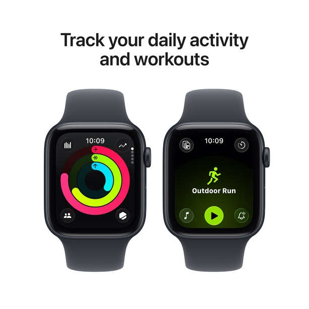 Apple Watch SE 3 GPS 44mm Midnight Aluminium Case with Midnight Sport Band - M/L image 6