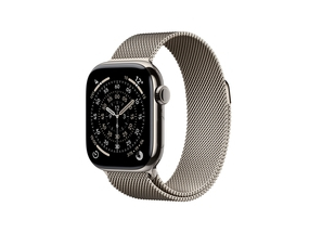 Apple Watch Series 11 GPS + Cellular 42mm Natural Titanium Case with Natural Milanese Loop