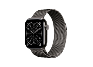 Apple Watch Series 11 GPS + Cellular 42mm Slate Titanium Case with Slate Milanese Loop