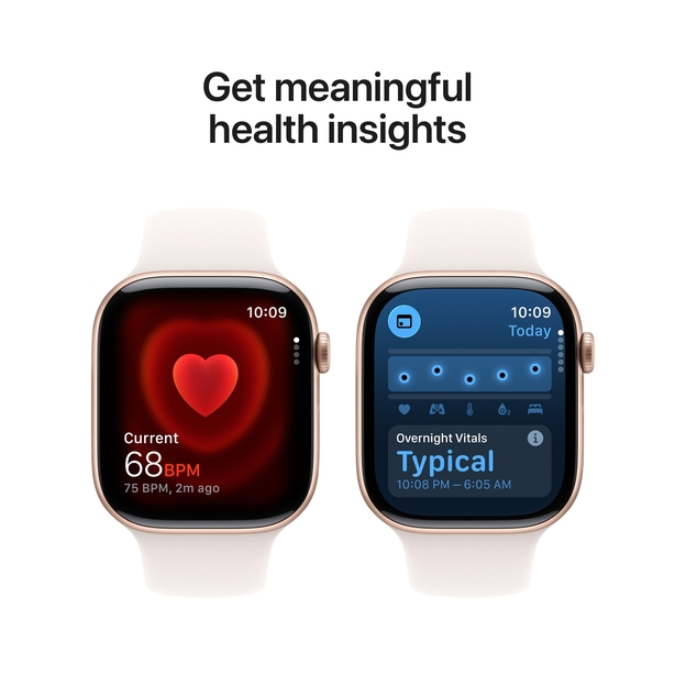 Apple Watch Series 11 GPS + Cellular 46mm Rose Gold Aluminium Case with Light Blush Sport Band - S/M image 5