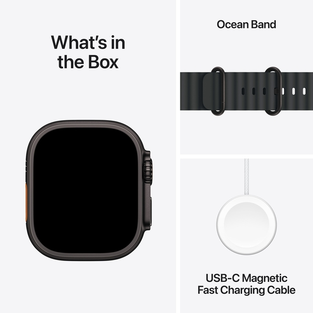 Apple Watch Ultra 3 GPS + Cellular 49mm Black Titanium Case with Black Alpine Loop - Small image 7