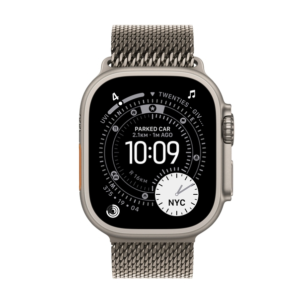 Apple Watch Ultra 3 GPS + Cellular 49mm Natural Titanium Case with Natural Titanium Milanese Loop - Small image 2