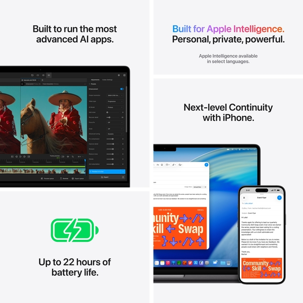 14-inch MacBook Pro: Apple M5 chip with 10_core CPU and 10_core GPU, 16GB, 1TB SSD - Silver image 8